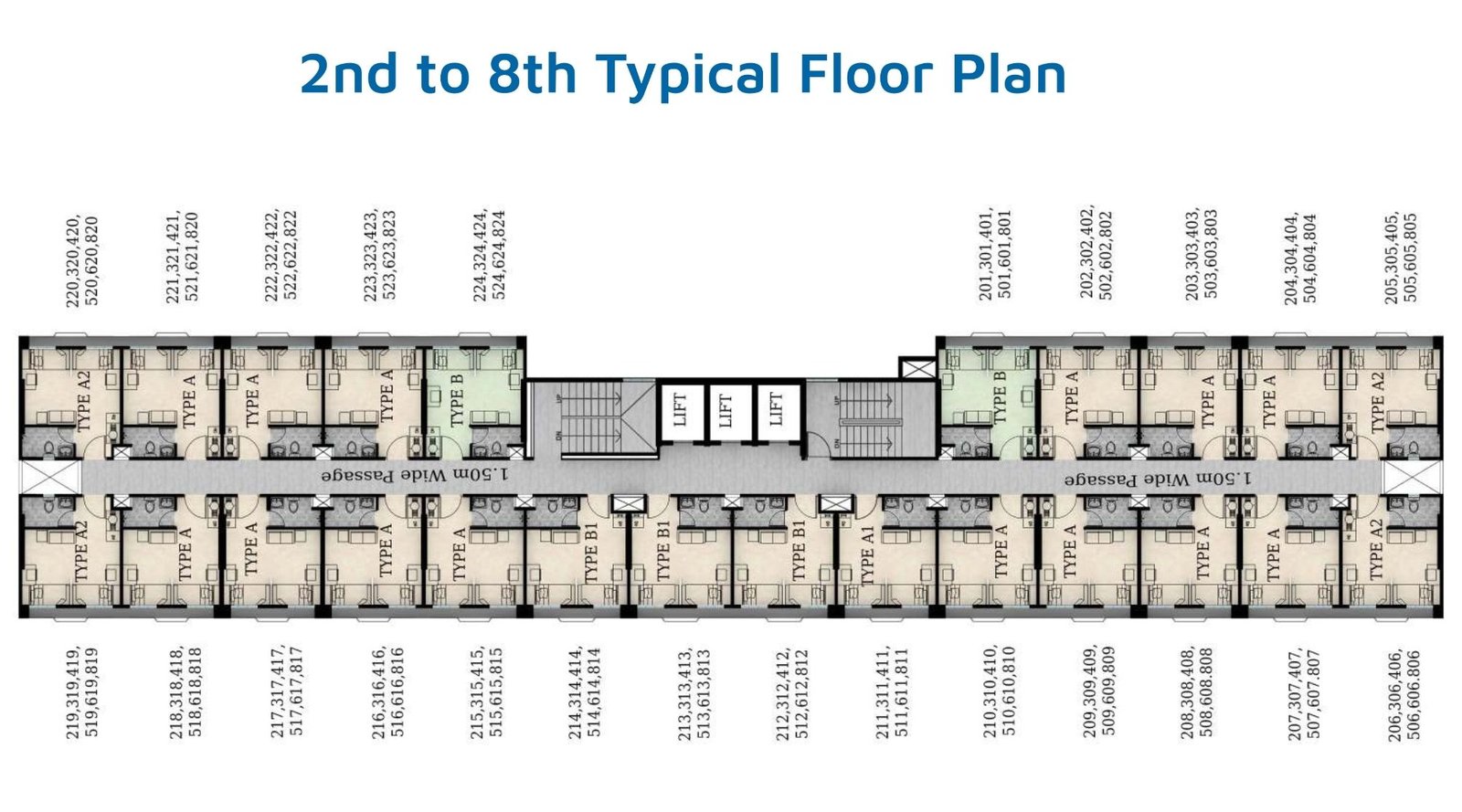 Jhamtani-BizCore-2nd-8th-Typical-Floor-Plan